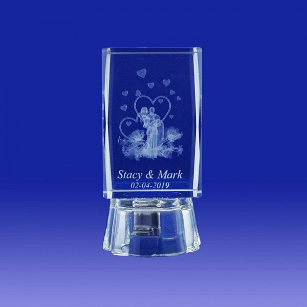 Nuestra Wedding Personalized Engraving Crystal