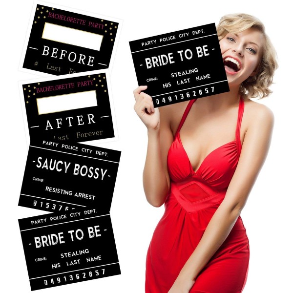 Bachelorette Mugshot Signs Wedding Decorations