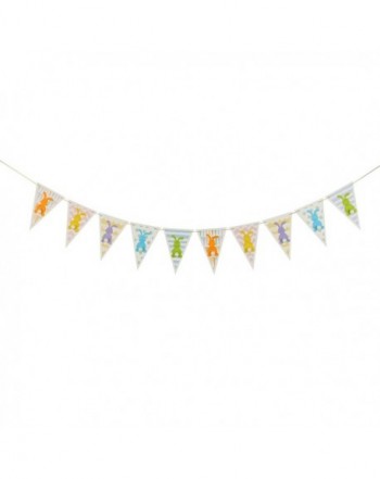 RABBIT Bunting Banner Easter Shower