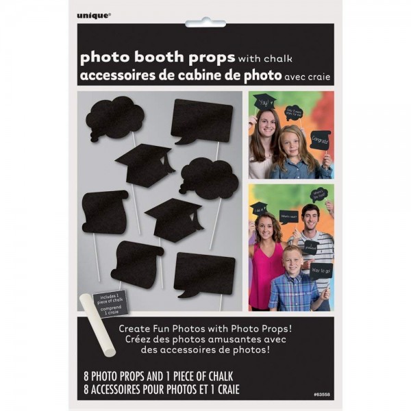 Chalkboard Graduation Photo Booth Props