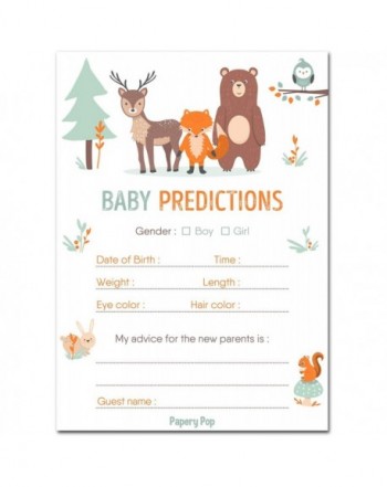 Baby Shower Prediction Advice Cards