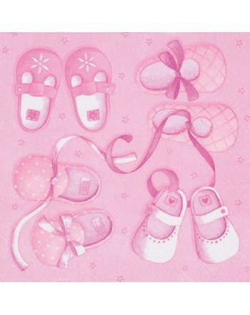 Baby Shower Booties Shoes Napkins