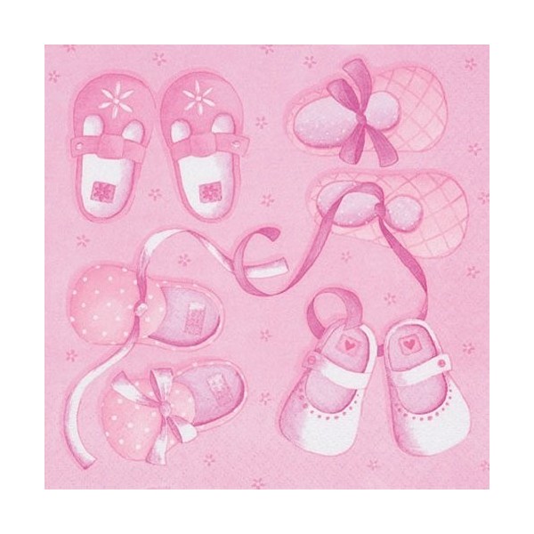 Baby Shower Booties Shoes Napkins