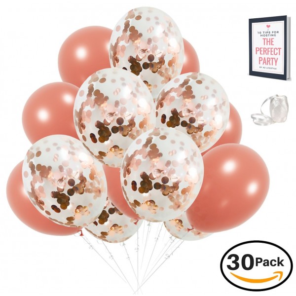 AZ Lifestyle Rose Confetti Balloons