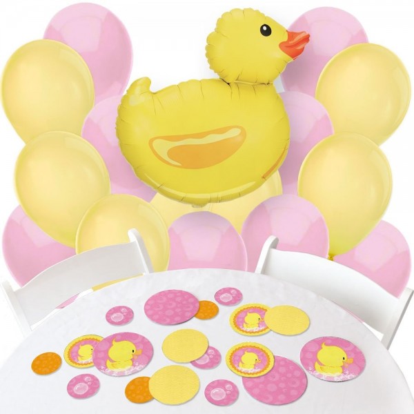 Pink Ducky Duck Confetti Decorations