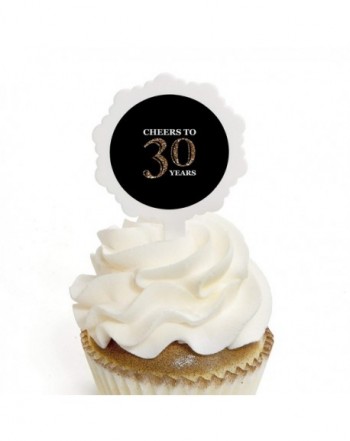 Adult 30th Birthday Cupcake Stickers