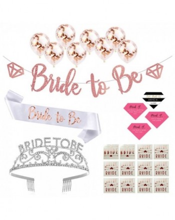 Bachelorette Party Supplies Rose Gold