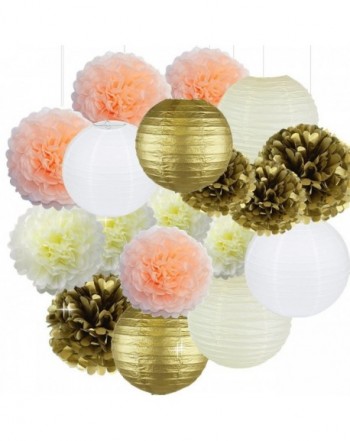 Flowers Lanterns Honeycomb Birthday Decorations