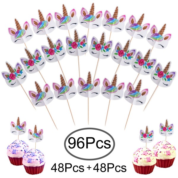 Cupcake Topper Unicorn Supplies Standie