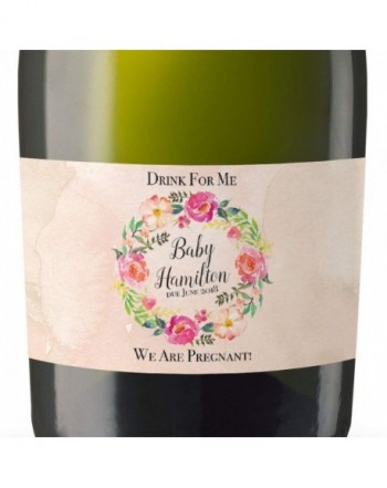 Pregnancy Announcement Champagne Bottle Sticker
