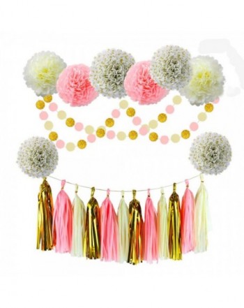 Decorations Glitter Supplies Birthday Gold Pink Cream