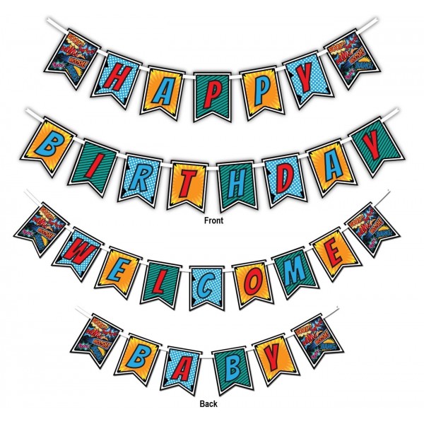 Superhero Multi Use Birthday Welcome Decoration