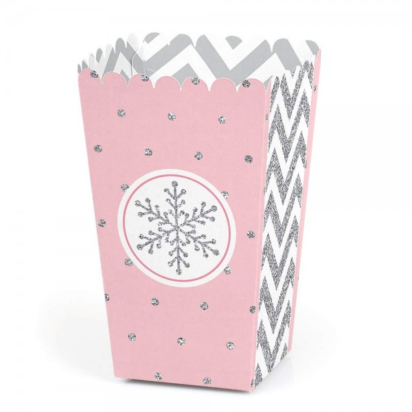 Pink Winter Wonderland Snowflake Birthday