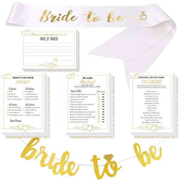 Bridal Shower Games Bride Banner