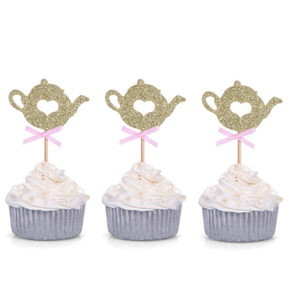 Giuffi Golden Glitter Cupcake Toppers Giuffi Golden Glitter Cupcake Toppers