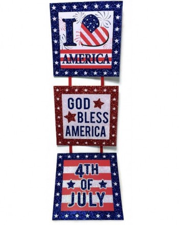 Patriotic Hanging Glitter Wall Decoration