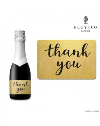 Thank You Stickers Champagne Engagement