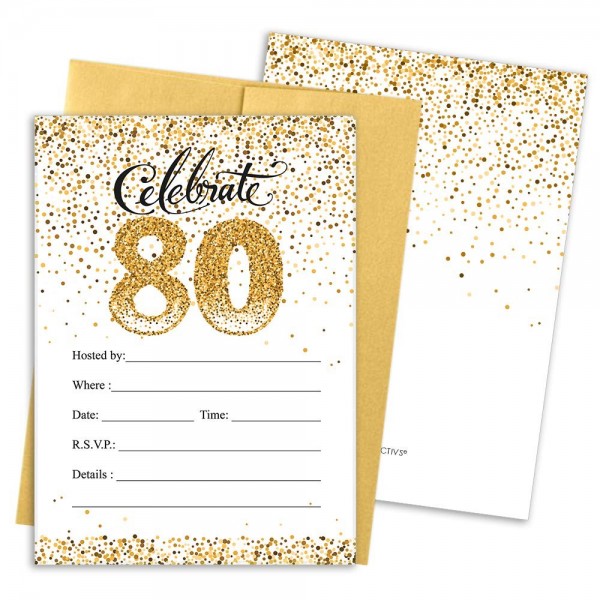 Birthday Party Invitation Cards Envelopes