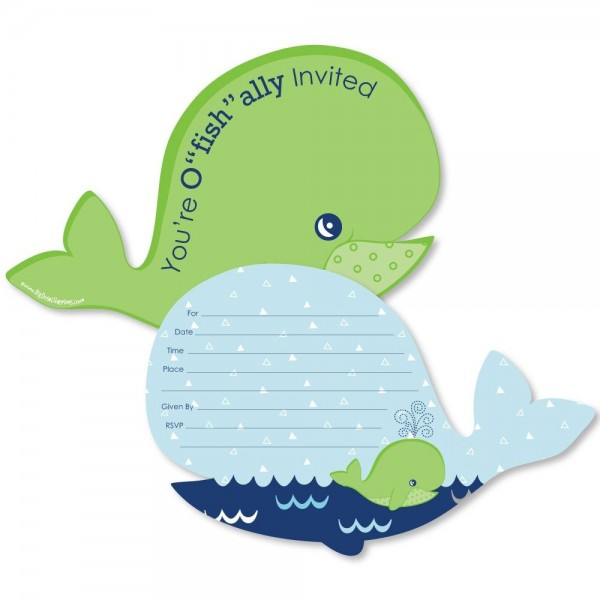 Tale Whale Fill Invitations Invitation