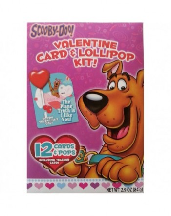 Scooby Doo Valentine Card Lollipop Kit