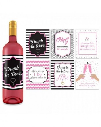 Bachelorette Wedding Wine Bottle Labels