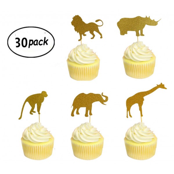 Glitter Toppers Cupcake Birthday Decorations Glitter Toppers Cupcake Birthday Decorations