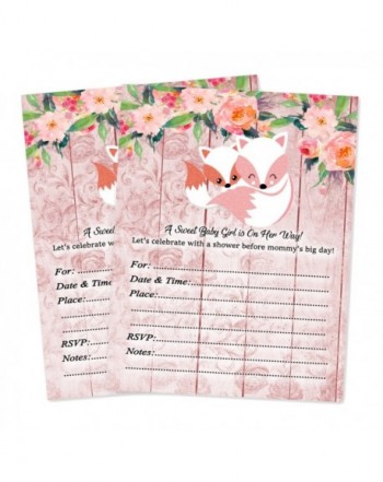 Woodland Shower Invitations count envelopes
