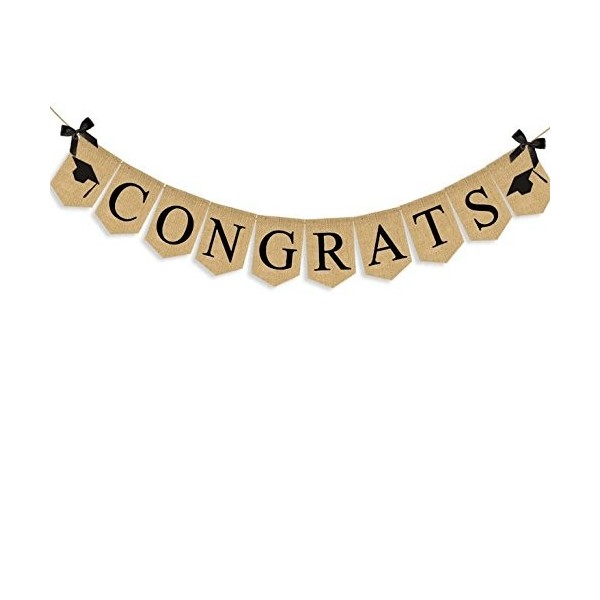 EBTOYS Congrats Graduation Bunting Supplies