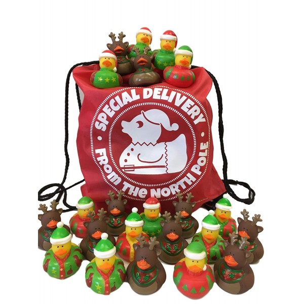 Christmas Rubber Ducks Variety Drawstring