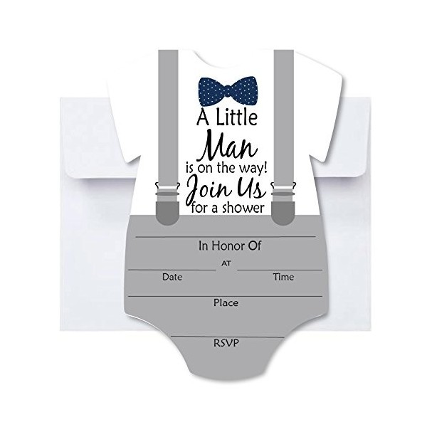 Little Invites Invitations Envelopes Suspenders