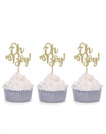 Giuffi Golden Cupcake Toppers Decors