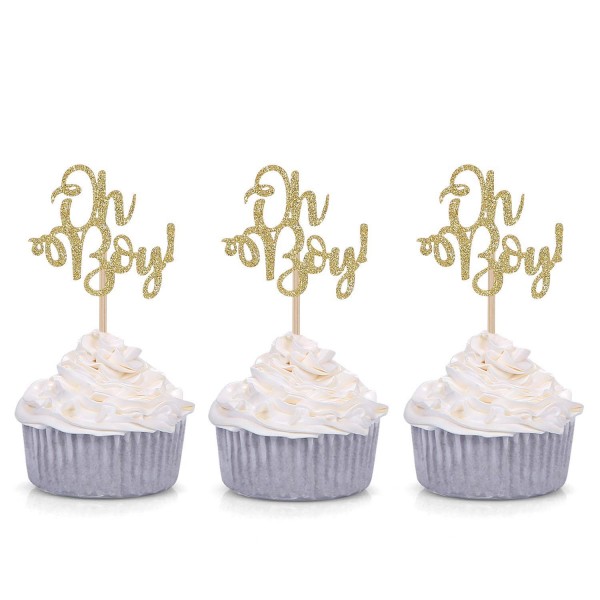 Giuffi Golden Cupcake Toppers Decors