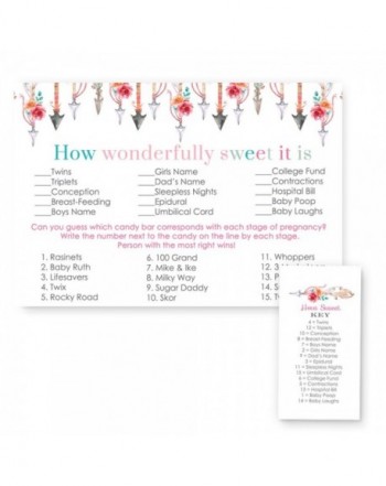 Girls Woodland Baby Shower Cards