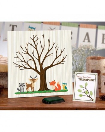 Woodland Animal Fingerprint Signing Keepsake