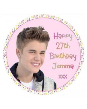 Justin Bieber PERSONALISED Birthday Topper