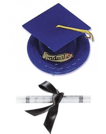 Blue Graduation Diploma Cake Decoration