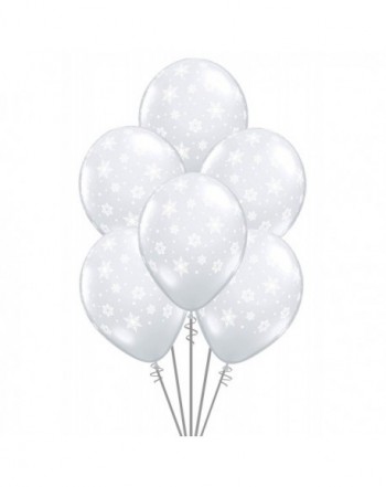 Qualatex Snowflakes Biodegradable Balloons 12 Units