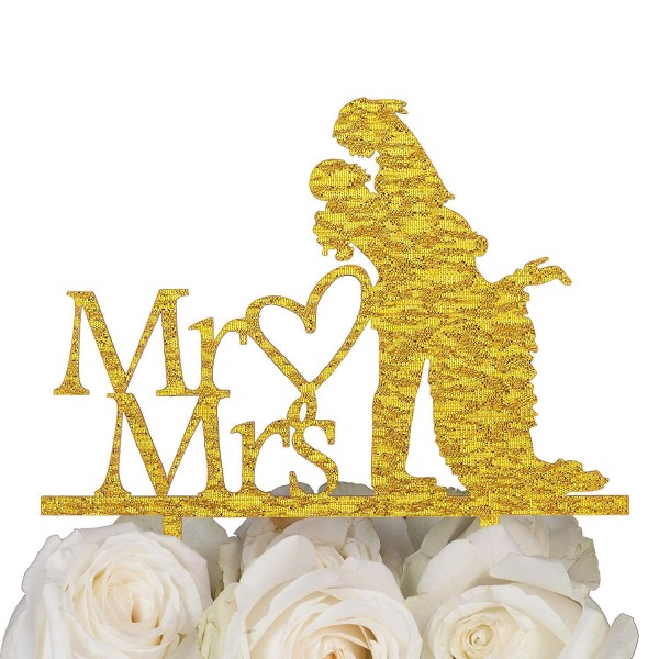 LOVENJOY Wedding Toppers Silhouette 6 inch