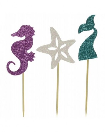 Partico Glitter Decoration Birthday Seahorse