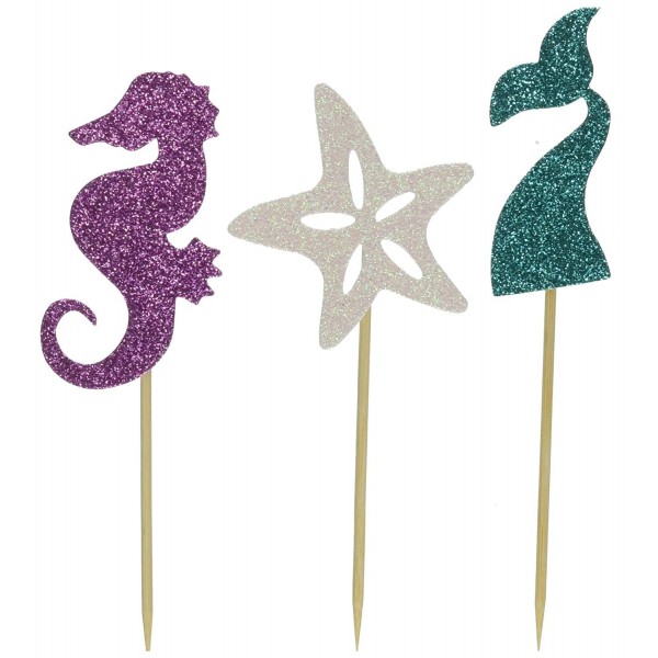 Partico Glitter Decoration Birthday Seahorse