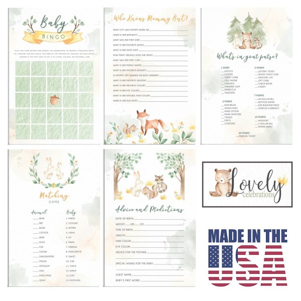 Lovely Celebrations Woodland Predictions Decorations Lovely Celebrations Woodland Predictions Decorations