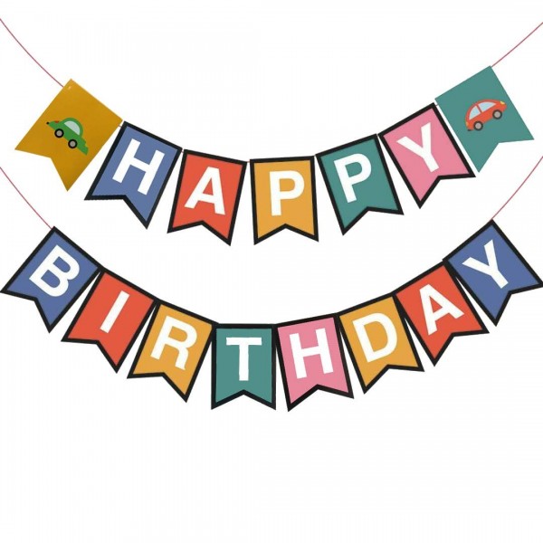 Birthday banner Themed Decorative Colorful