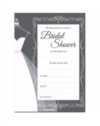 Papery Pop Bridal Invitations Envelopes