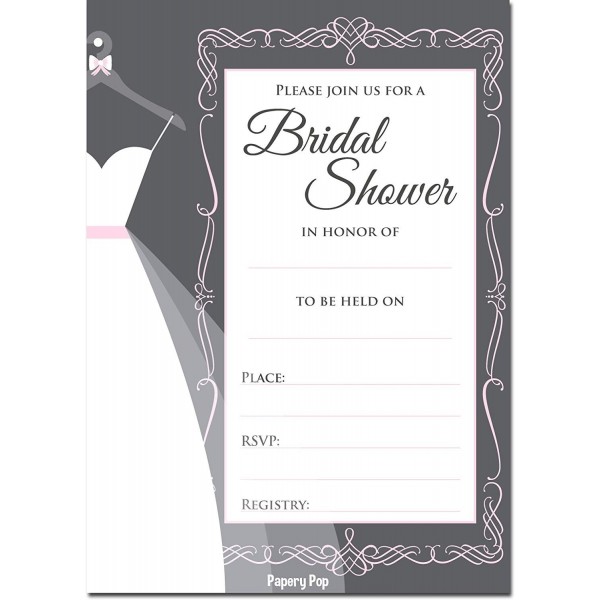 Papery Pop Bridal Invitations Envelopes