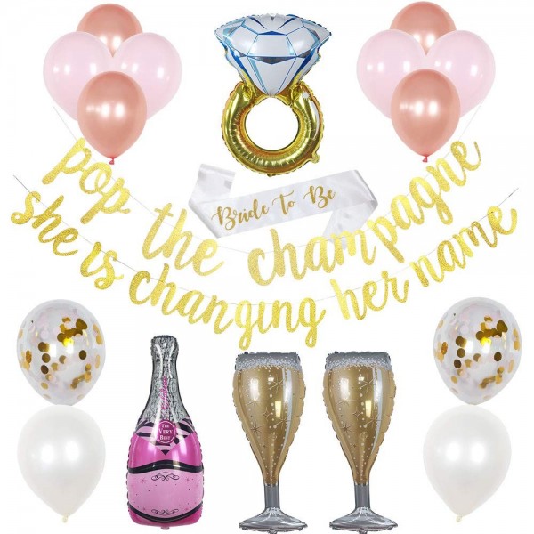 Bachelorette Party Decorations Engagement Champagne