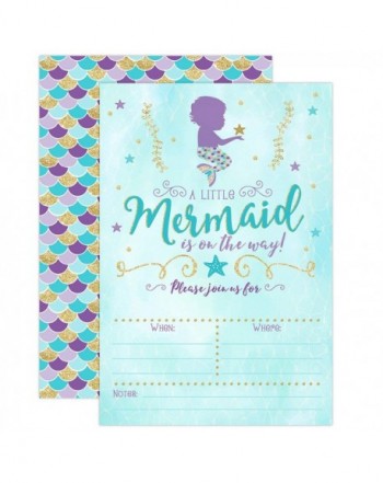 Mermaid Invitation Sprinkle Invitations Envelopes