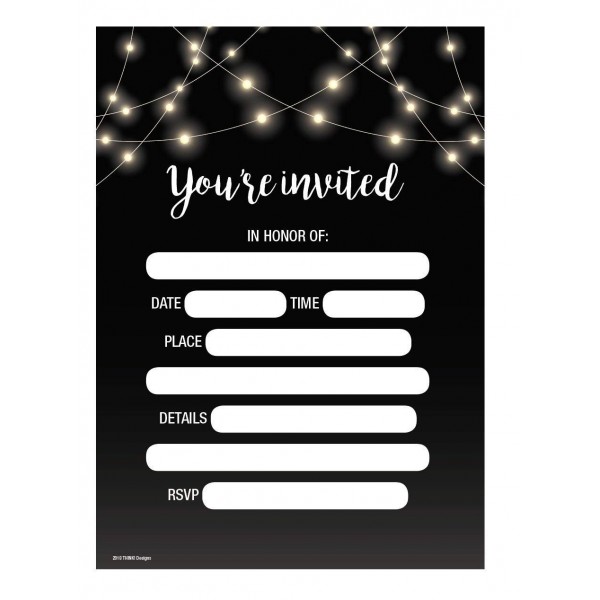 Invitations Chalkboard invitation Rehearsal Anniversary