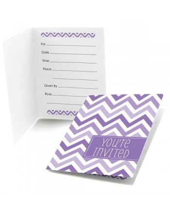 Big Dot Happiness Chevron Purple