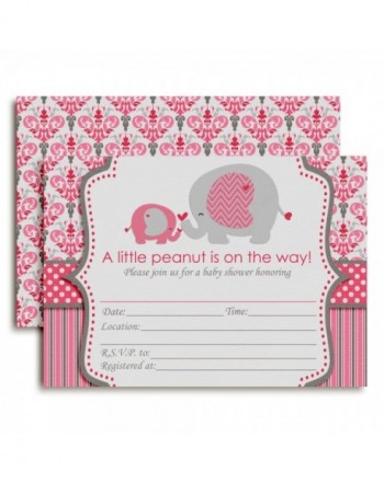 Elephant Shower Invitations Envelopes AmandaCreation