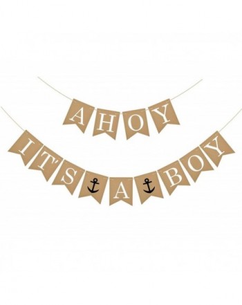 Famoby Anchor Banner shower Decorations